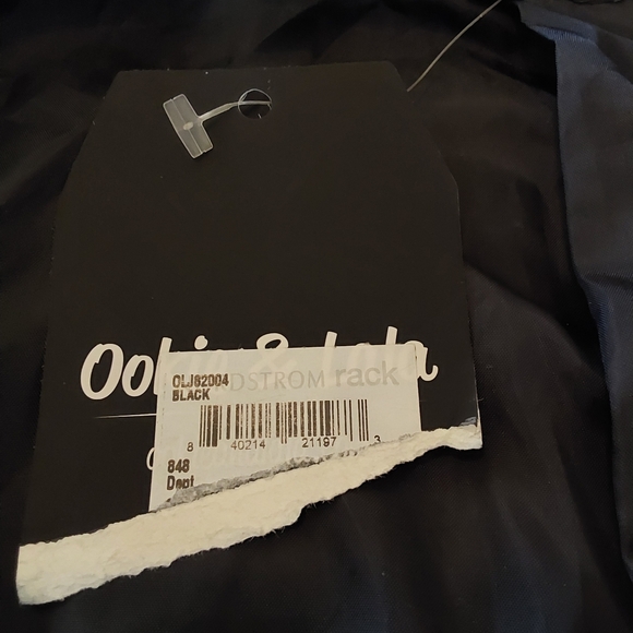 🌺 NWT Black Ookie & Lala Faux Suede Moto Jacket - Picture 11 of 13